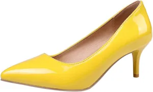 ZSQBQ Women Fashion Court Shoes Wedding Party Stilettos Pumps Pointed Toe Prom Classic Casual High Heels